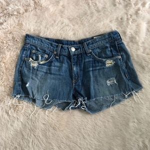 rag & bone Shorts - Rag & Bone Distressed Denim Shorts rag & bone Shorts - Rag & Bone Distressed Denim Shorts